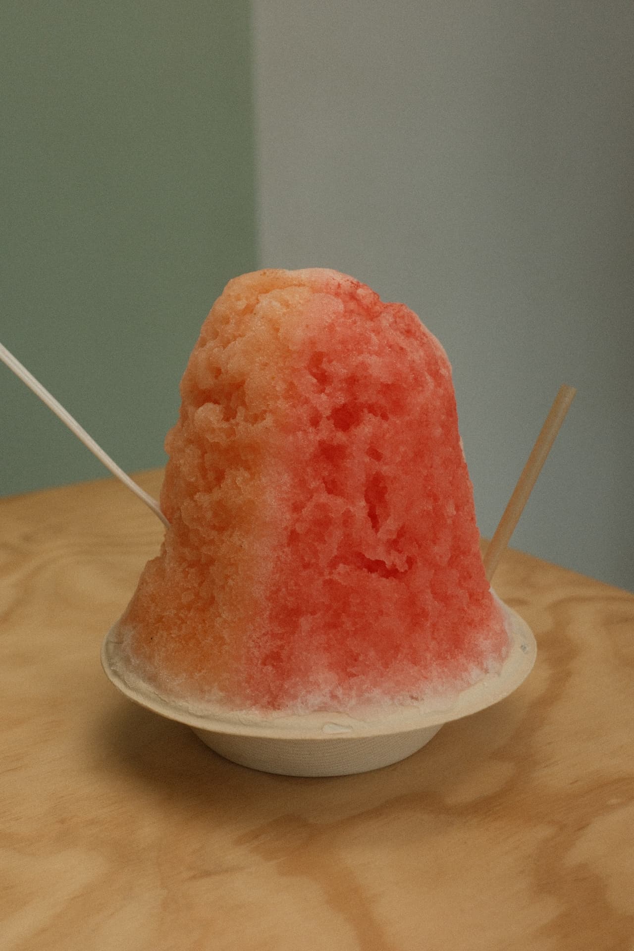 A colorful, refreshing shave ice to end the tour